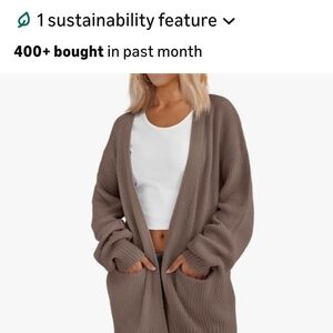 Elegant Taupe Open-Front Cardigan